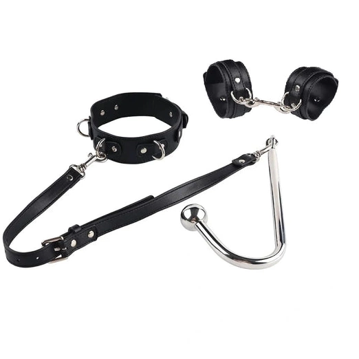 and 5334 Hook Beaded Elegant Cuffs Collar with Anal 0125